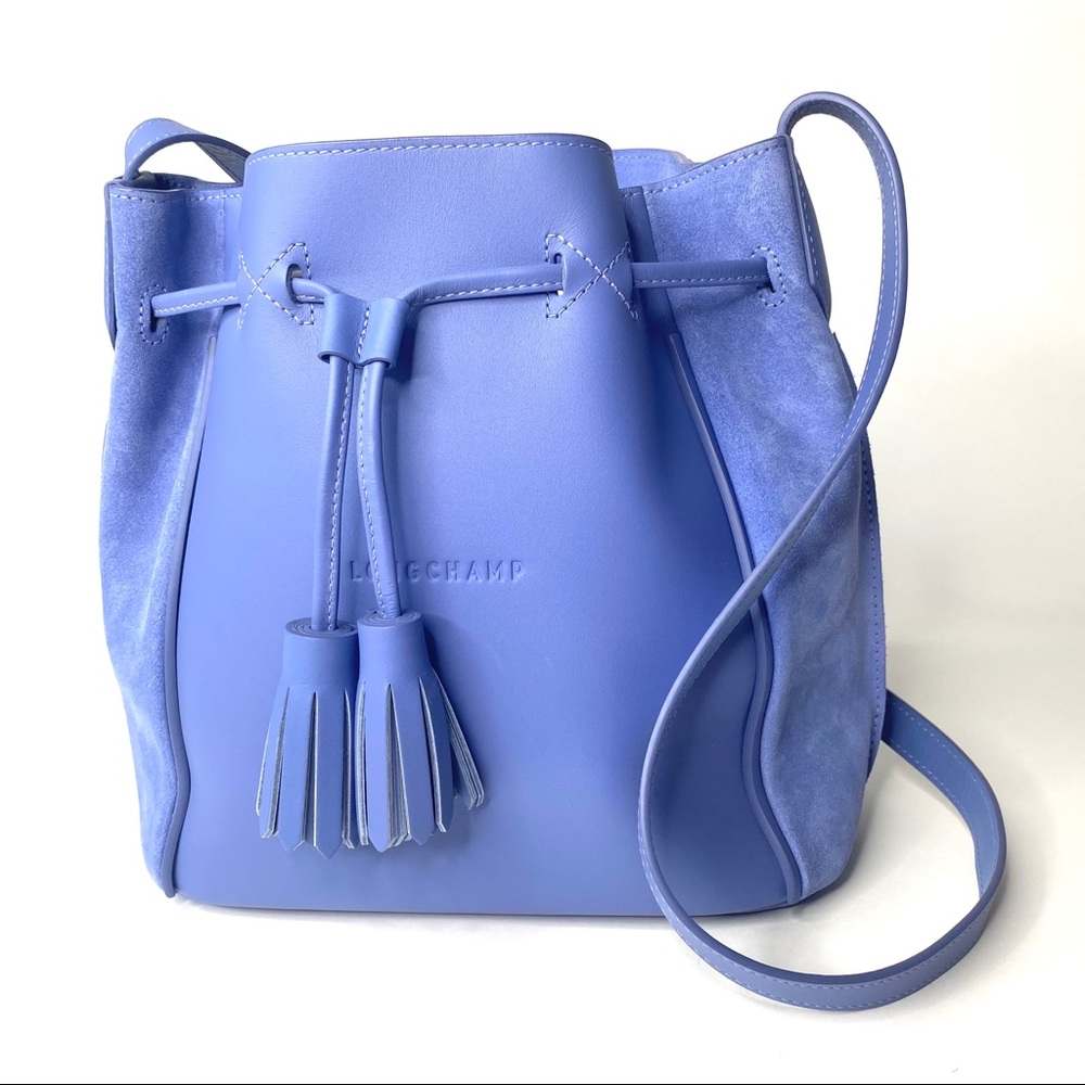 Longchamp Penelope Bucket Bag Blue Mist